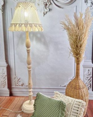 آباژور مخروطی مکرومه